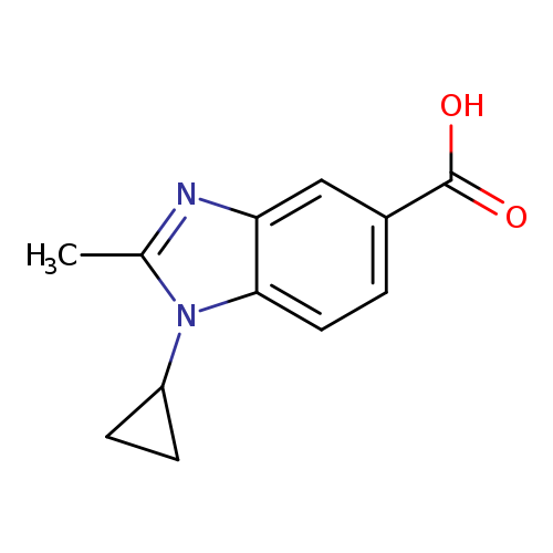 1-Cyclopropyl-2-methyl-1,3-benzodiazole-5-carboxylic acid