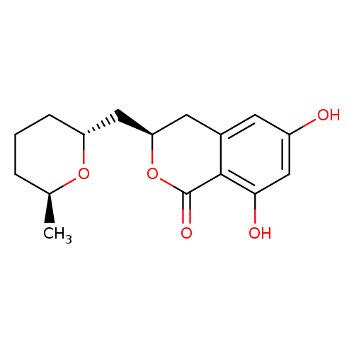 (R)-6,8-Dihydroxy-3-(((2R,6S)-6-methyltetrahydro-2H-pyran-2-yl)methyl)isochroman-1-one