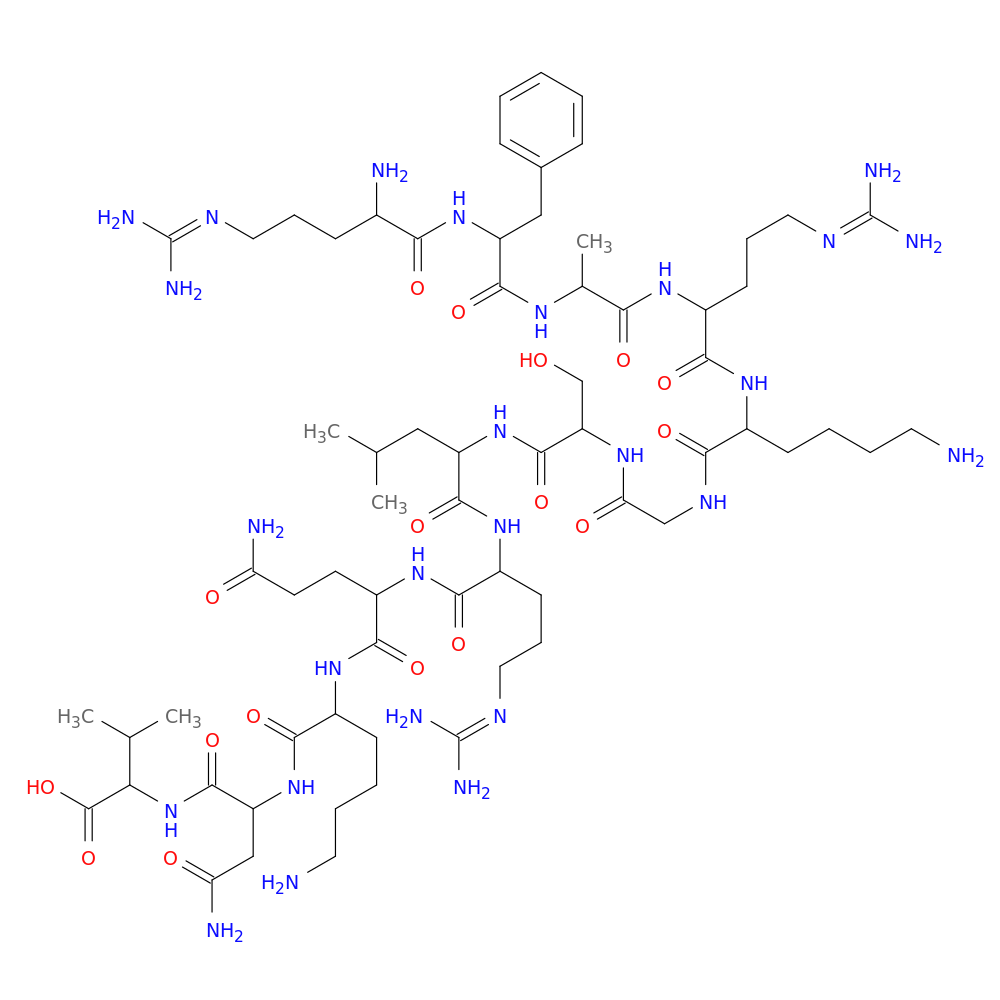 H-ARG-PHE-ALA-ARG-LYS-GLY-SER-LEU-ARG-GLN-LYS-ASN-VAL-OH
