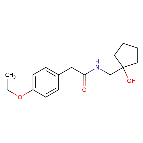 2-(4-ethoxyphenyl)-N-[(1-hydroxycyclopentyl)methyl]acetamide