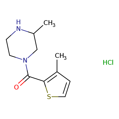 Methanone, (3-methyl-1-piperazinyl)(3-methyl-2-thienyl)-, hydrochloride (1:1)