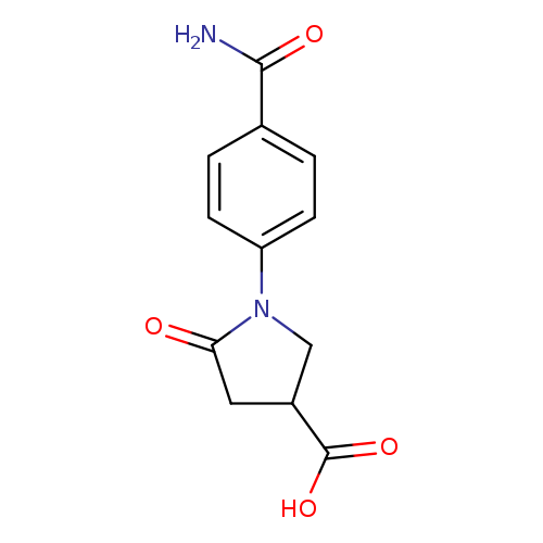 1-[4-(Aminocarbonyl)phenyl]-5-oxopyrrolidine-3-carboxylic acid