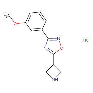 5-(azetidin-3-yl)-3-(3-methoxyphenyl)-1,2,4-oxadiazole hydrochloride