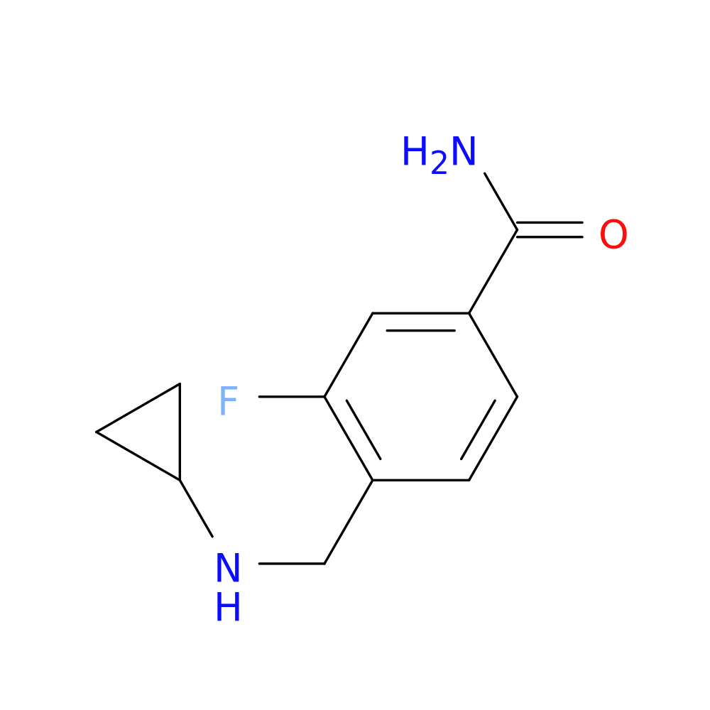 4-[(Cyclopropylamino)methyl]-3-fluorobenzamide