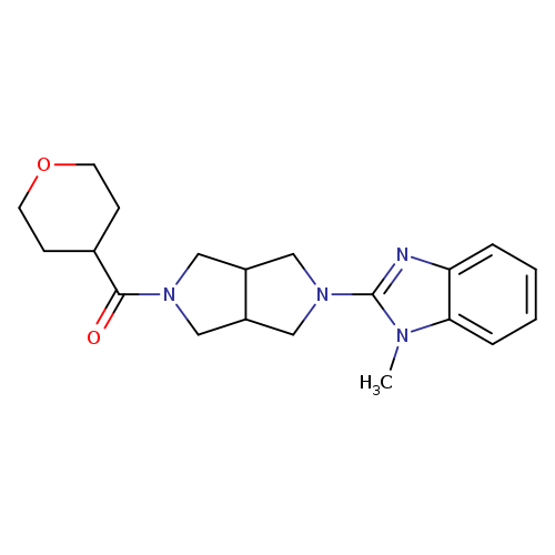 1-methyl-2-[5-(oxane-4-carbonyl)-octahydropyrrolo[3,4-c]pyrrol-2-yl]-1H-1,3-benzodiazole
