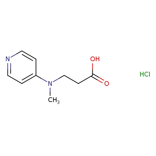 3-[methyl(pyridin-4-yl)amino]propanoic acid hydrochloride