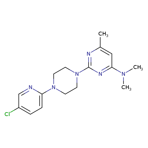 2-[4-(5-chloropyridin-2-yl)piperazin-1-yl]-N,N,6-trimethylpyrimidin-4-amine