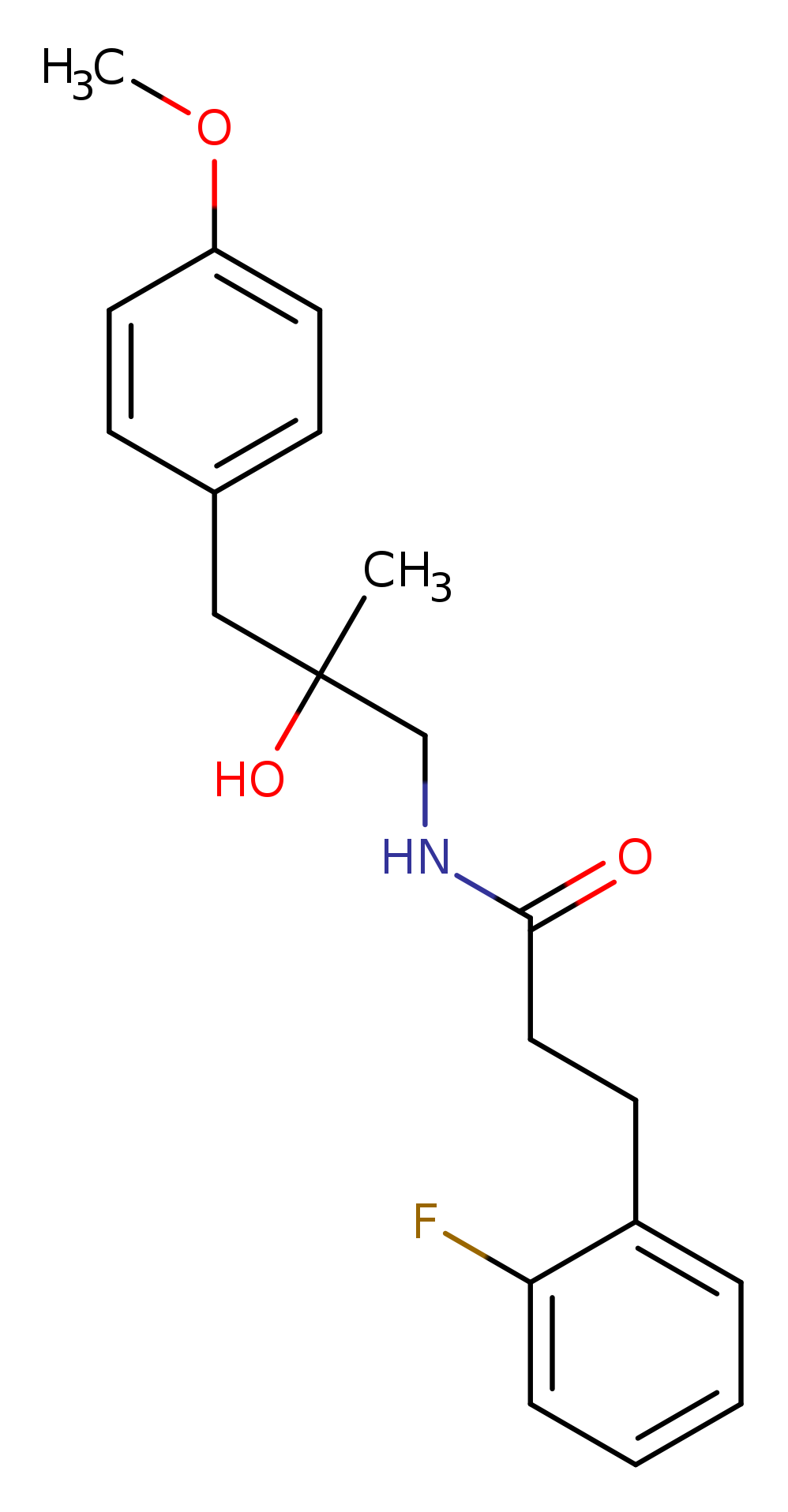 3-(2-fluorophenyl)-N-[2-hydroxy-3-(4-methoxyphenyl)-2-methylpropyl]propanamide