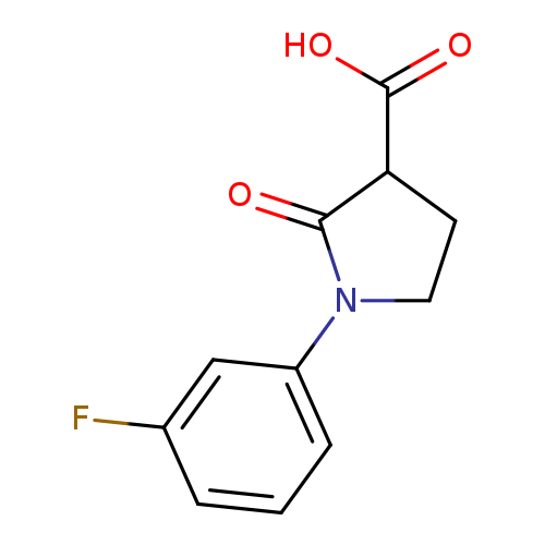 1-(3-fluorophenyl)-2-oxopyrrolidine-3-carboxylic acid