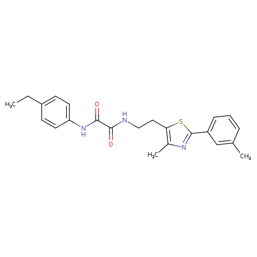 N'-(4-ethylphenyl)-N-{2-[4-methyl-2-(3-methylphenyl)-1,3-thiazol-5-yl]ethyl}ethanediamide