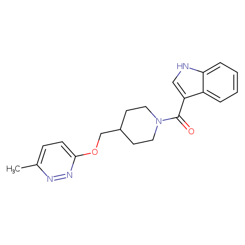 3-(4-{[(6-methylpyridazin-3-yl)oxy]methyl}piperidine-1-carbonyl)-1H-indole