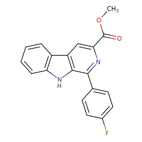 9H-Pyrido[3,4-b]indole-3-carboxylic acid, 1-(4-fluorophenyl)-, methylester