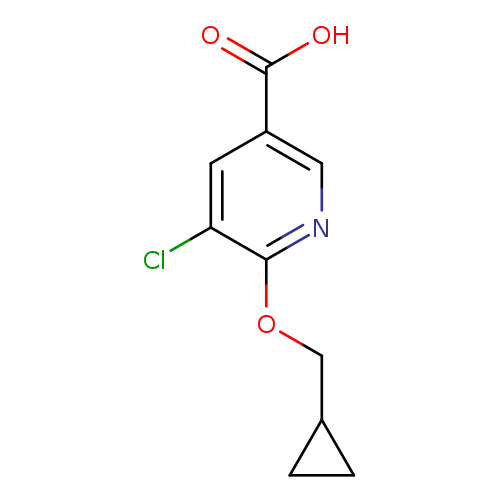5-chloro-6-(cyclopropylmethoxy)pyridine-3-carboxylic acid