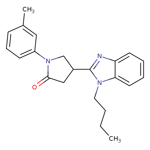 4-(1-butyl-1H-1,3-benzodiazol-2-yl)-1-(3-methylphenyl)pyrrolidin-2-one