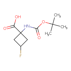 Cyclobutanecarboxylic acid, 1-[[(1,1-dimethylethoxy)carbonyl]amino]-3-fluoro-