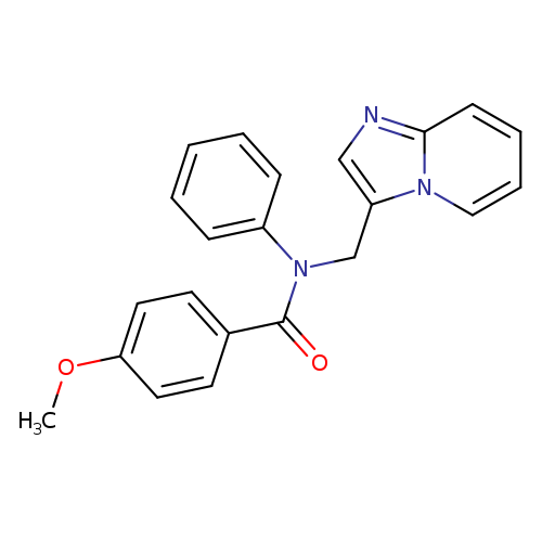 N-({imidazo[1,2-a]pyridin-3-yl}methyl)-4-methoxy-N-phenylbenzamide