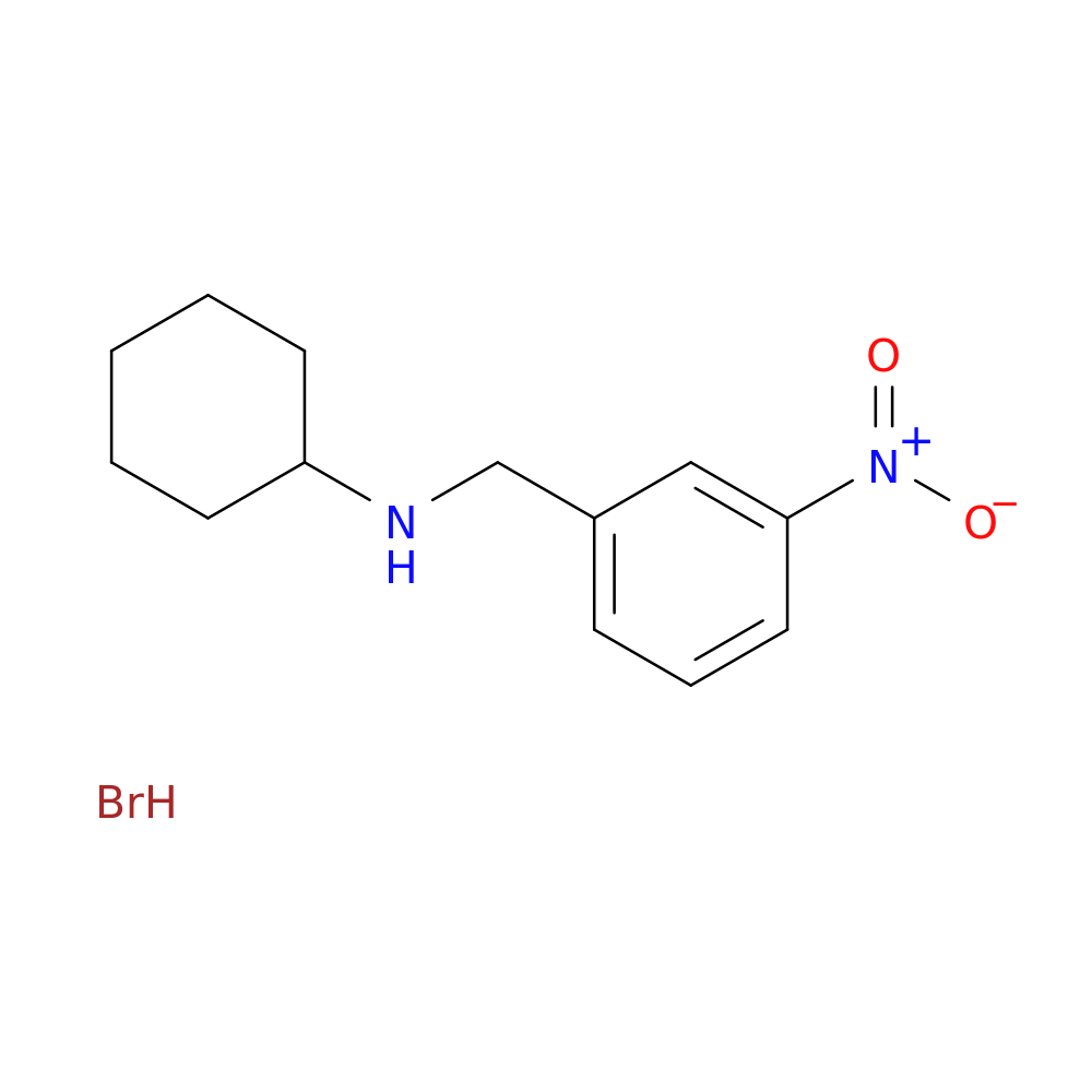 N-(3-nitrobenzyl)cyclohexanamine hydrobromide