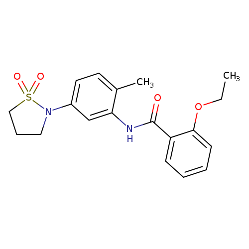 N-[5-(1,1-dioxo-1lambda6,2-thiazolidin-2-yl)-2-methylphenyl]-2-ethoxybenzamide