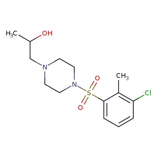 1-[4-(3-chloro-2-methylbenzenesulfonyl)piperazin-1-yl]propan-2-ol