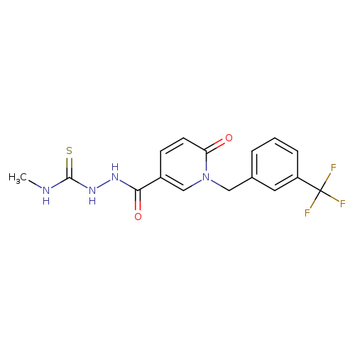 N-[(methylcarbamothioyl)amino]-6-oxo-1-{[3-(trifluoromethyl)phenyl]methyl}-1,6-dihydropyridine-3-carboxamide