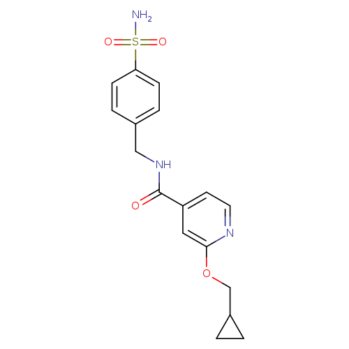 2-(cyclopropylmethoxy)-N-[(4-sulfamoylphenyl)methyl]pyridine-4-carboxamide
