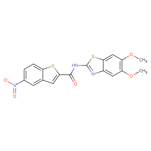N-(5,6-dimethoxy-1,3-benzothiazol-2-yl)-5-nitro-1-benzothiophene-2-carboxamide