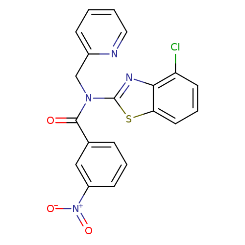 N-(4-chloro-1,3-benzothiazol-2-yl)-3-nitro-N-[(pyridin-2-yl)methyl]benzamide