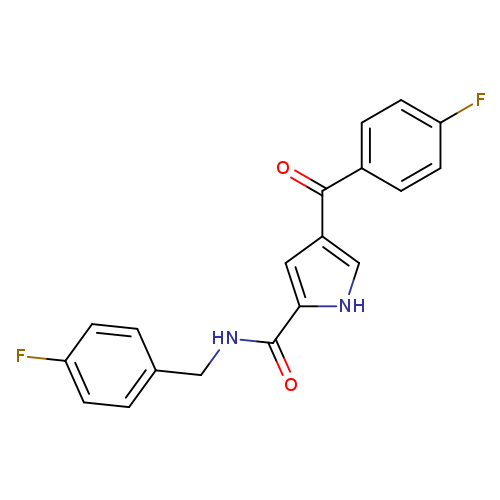 4-(4-fluorobenzoyl)-N-[(4-fluorophenyl)methyl]-1H-pyrrole-2-carboxamide