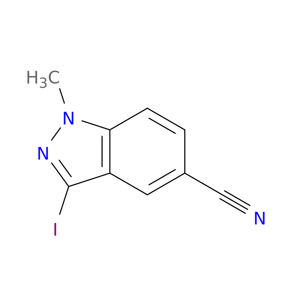 3-Iodo-1-methyl-1H-indazole-5-carbonitrile