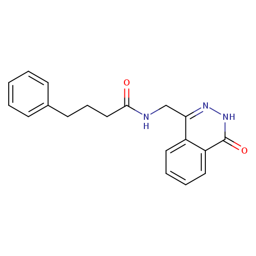 N-[(4-oxo-3,4-dihydrophthalazin-1-yl)methyl]-4-phenylbutanamide