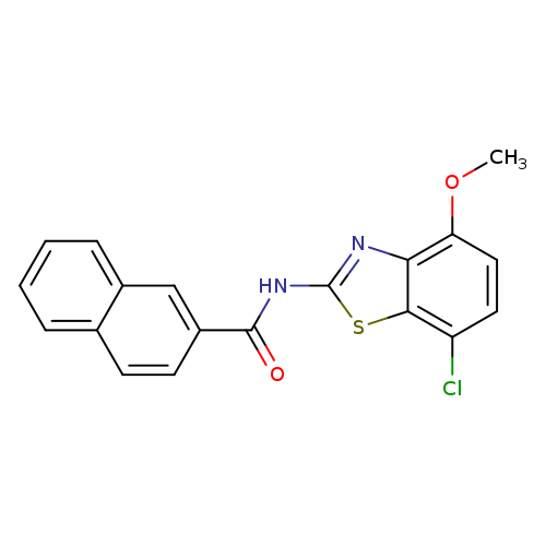 N-(7-chloro-4-methoxy-1,3-benzothiazol-2-yl)naphthalene-2-carboxamide