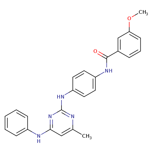 3-methoxy-N-(4-{[4-methyl-6-(phenylamino)pyrimidin-2-yl]amino}phenyl)benzamide