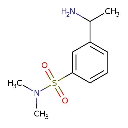3-(1-aminoethyl)-N,N-dimethylbenzene-1-sulfonamide