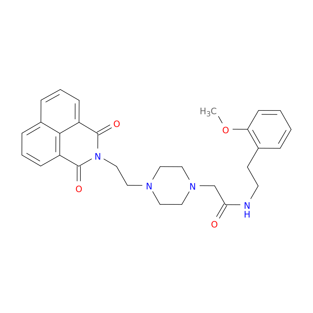 2-[4-(2-{2,4-dioxo-3-azatricyclo[7.3.1.0^{5,13}]trideca-1(13),5,7,9,11-pentaen-3-yl}ethyl)piperazin-1-yl]-N-[2-(2-methoxyphenyl)ethyl]acetamide