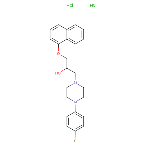 1-[4-(4-fluorophenyl)piperazin-1-yl]-3-(naphthalen-1-yloxy)propan-2-ol dihydrochloride