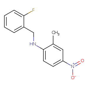 N-(2-fluorobenzyl)-2-methyl-4-nitroaniline