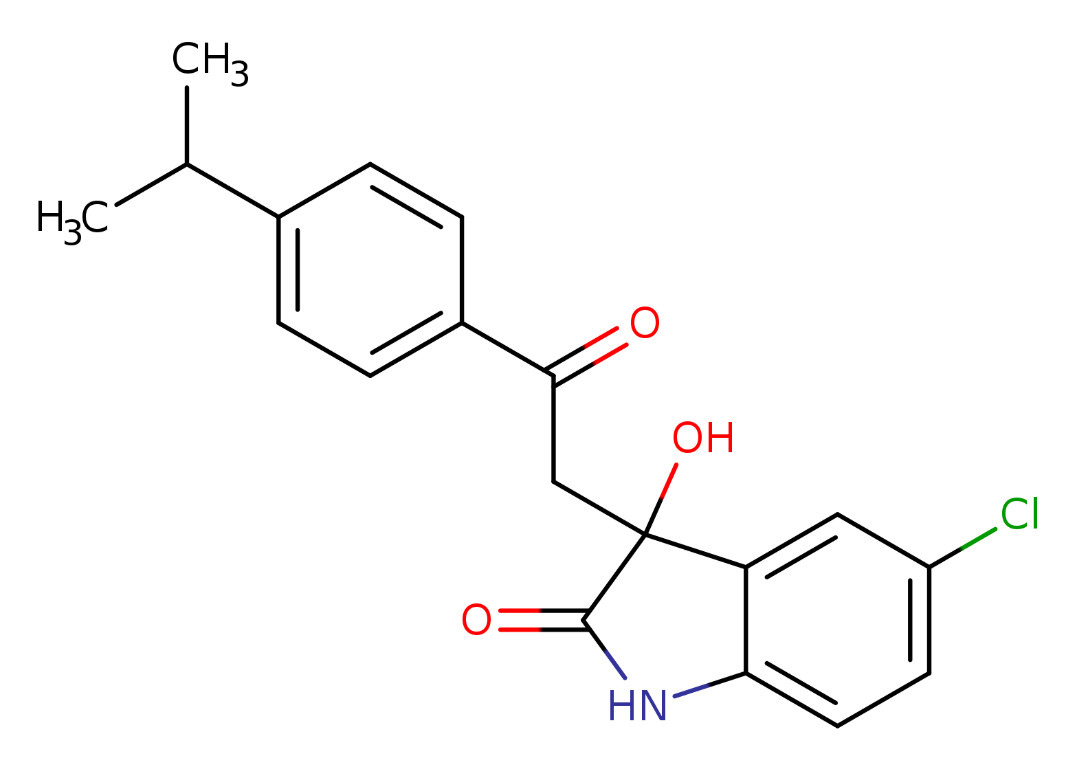 5-chloro-3-hydroxy-3-[2-(4-isopropylphenyl)-2-oxoethyl]-1,3-dihydro-2H-indol-2-one