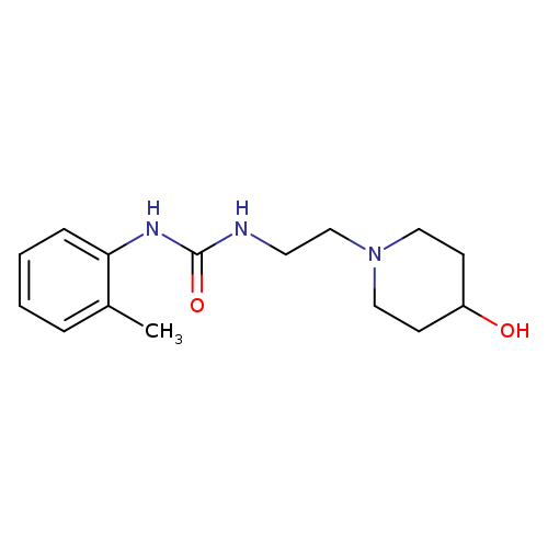 3-[2-(4-hydroxypiperidin-1-yl)ethyl]-1-(2-methylphenyl)urea