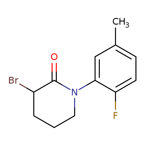 3-bromo-1-(2-fluoro-5-methylphenyl)piperidin-2-one