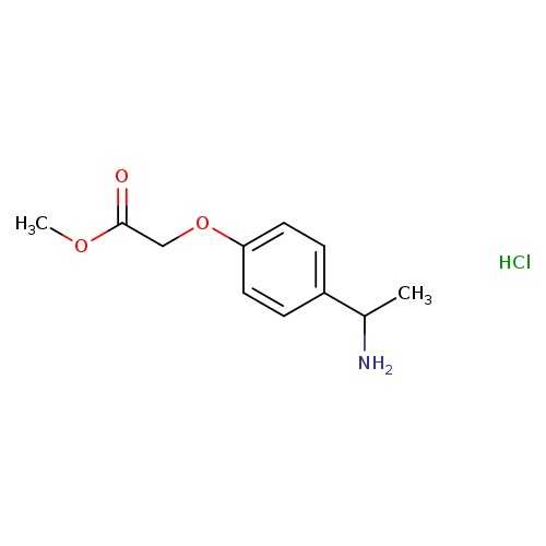 methyl 2-[4-(1-aminoethyl)phenoxy]acetate hydrochloride