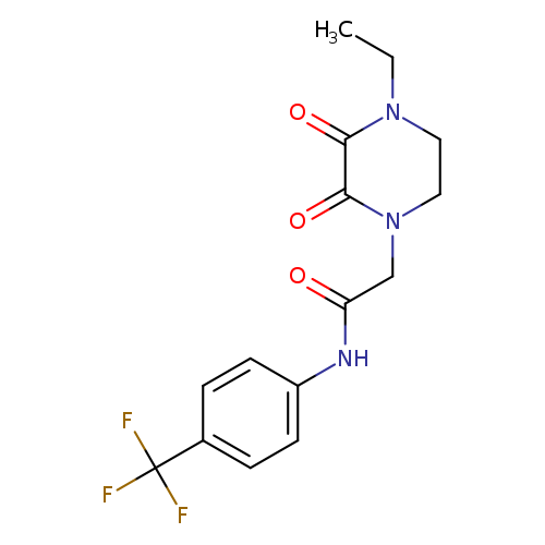2-(4-ethyl-2,3-dioxopiperazin-1-yl)-N-[4-(trifluoromethyl)phenyl]acetamide