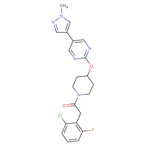 2-(2-chloro-6-fluorophenyl)-1-(4-{[5-(1-methyl-1H-pyrazol-4-yl)pyrimidin-2-yl]oxy}piperidin-1-yl)ethan-1-one