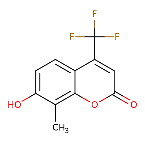 2H-1-Benzopyran-2-one, 7-hydroxy-8-methyl-4-(trifluoromethyl)-