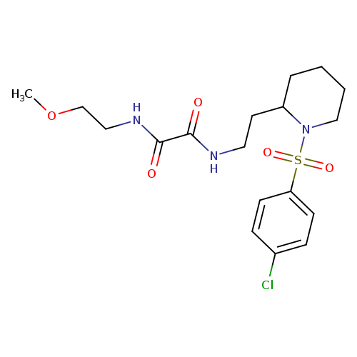 N'-{2-[1-(4-chlorobenzenesulfonyl)piperidin-2-yl]ethyl}-N-(2-methoxyethyl)ethanediamide