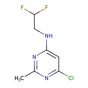 6-chloro-N-(2,2-difluoroethyl)-2-methylpyrimidin-4-amine