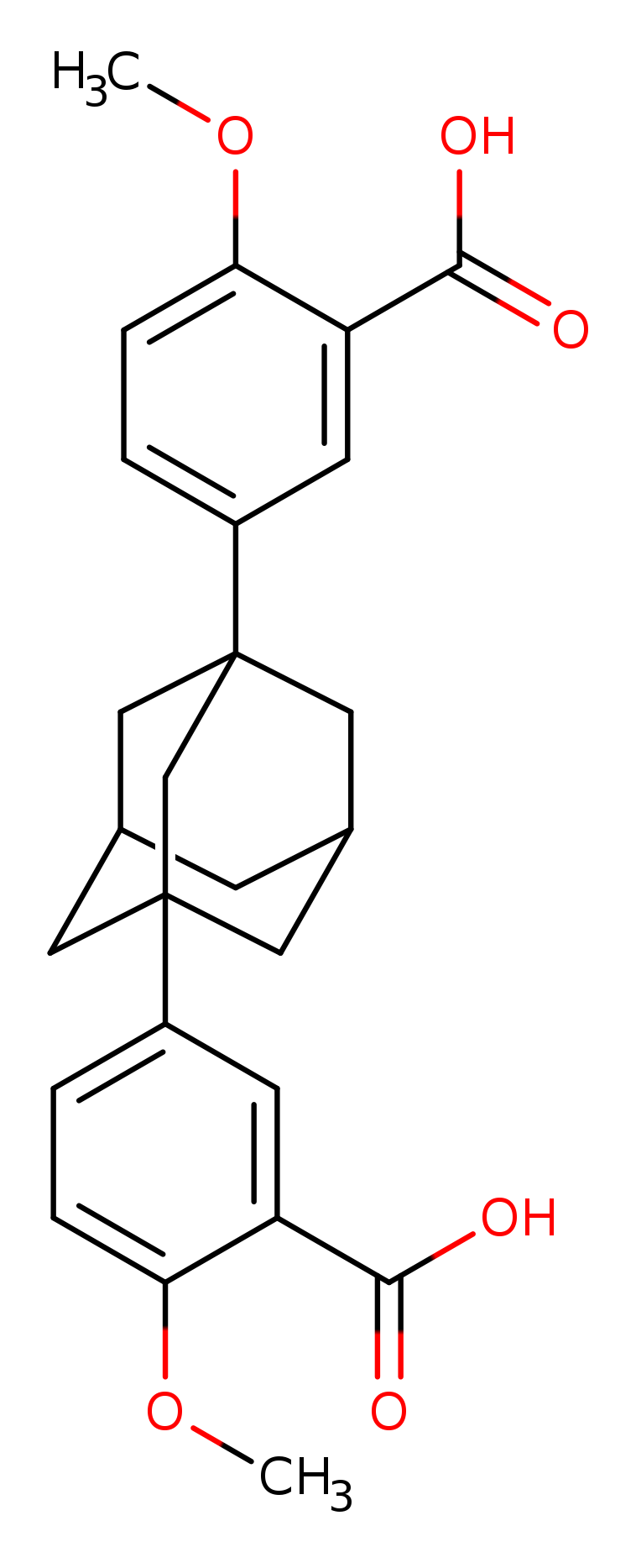 3,3'-Tricyclo[3.3.1.1(3,7)]decane-1,3-diylbis(6-methoxybenzoic acid)