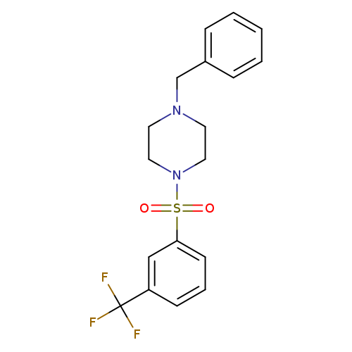 1-benzyl-4-{[3-(trifluoromethyl)phenyl]sulfonyl}piperazine