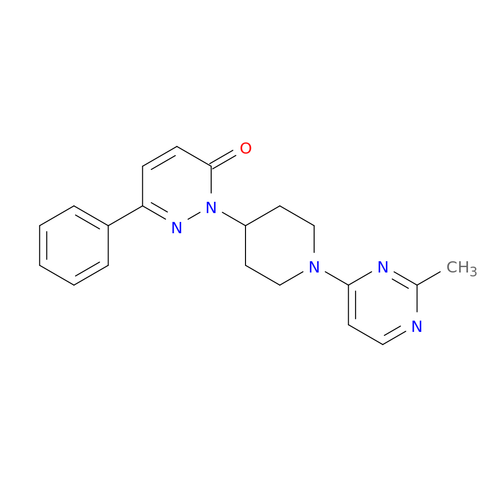 2-[1-(2-methylpyrimidin-4-yl)piperidin-4-yl]-6-phenyl-2,3-dihydropyridazin-3-one