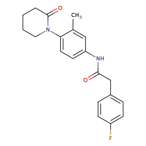 2-(4-fluorophenyl)-N-[3-methyl-4-(2-oxopiperidin-1-yl)phenyl]acetamide