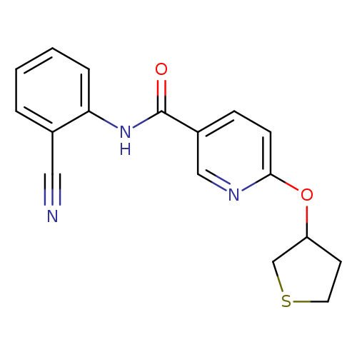 N-(2-cyanophenyl)-6-(thiolan-3-yloxy)pyridine-3-carboxamide